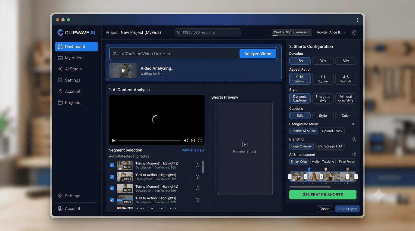 10 Free AI Tool to Convert YouTube Videos into Shorts (2026 Guide)