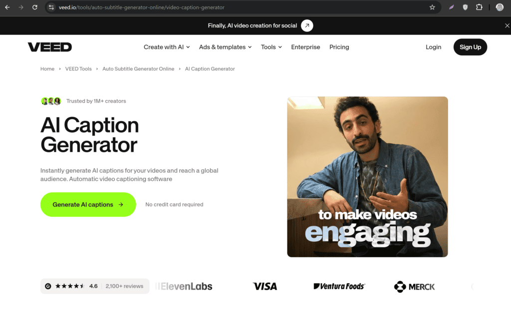 5 Free AI caption generators for Instagram Reels to create engaging social media captions 