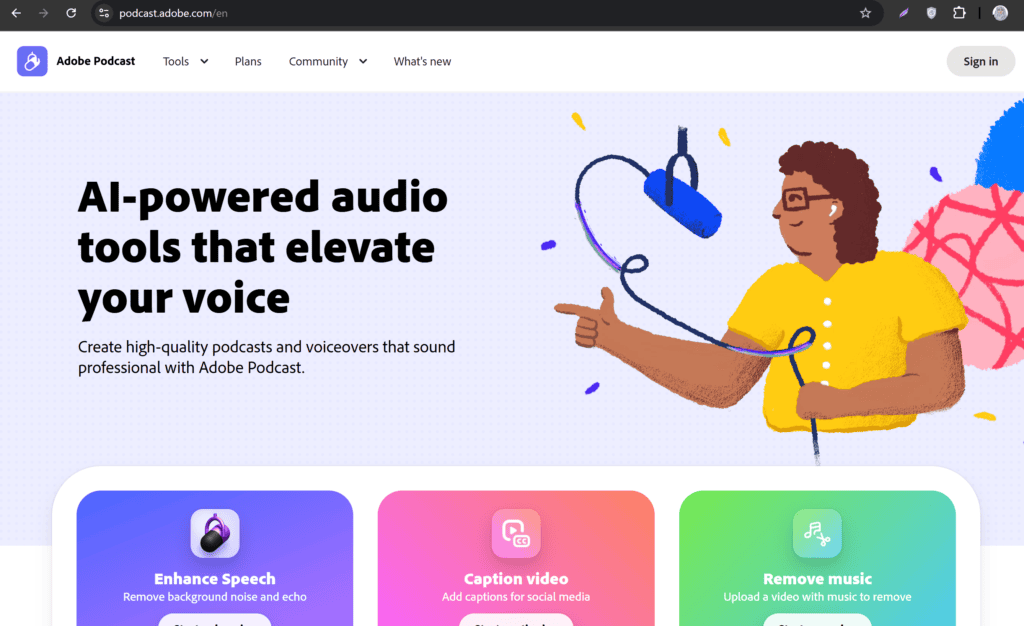 Free AI tools to remove background noise from video audio