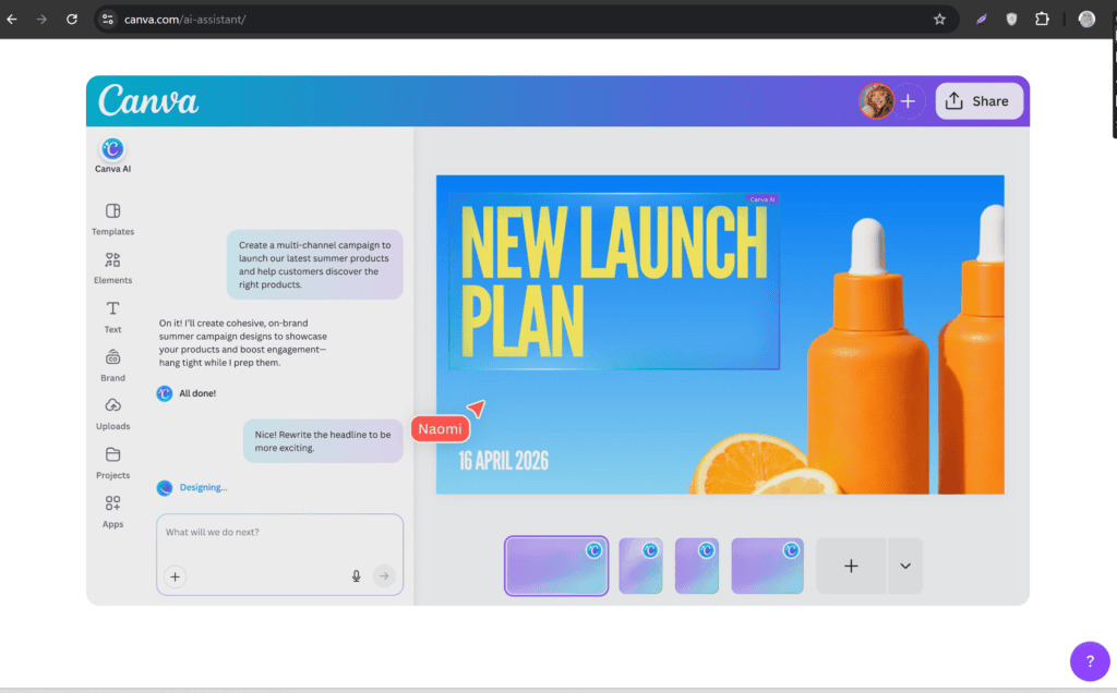Free Canva AI templates for designing eye-catching YouTube thumbnails.