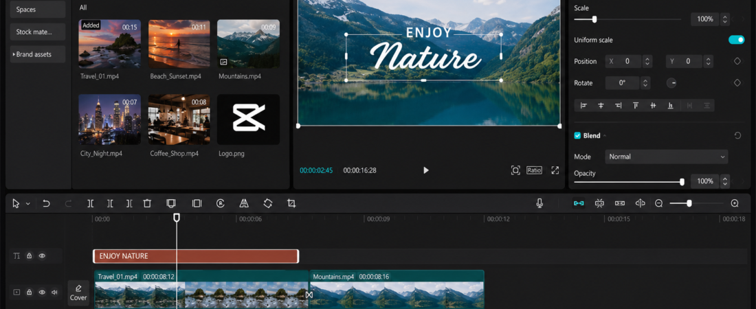 CapCut AI Expand: Convert landscape video to vertical