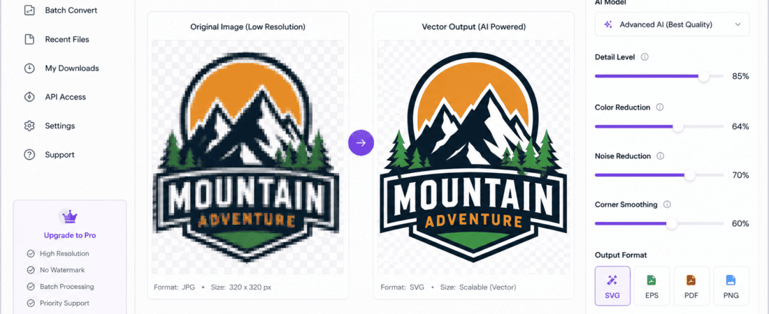 Free AI Tools to Convert Low Resolution Images to Vector Files (2026 Guide)
