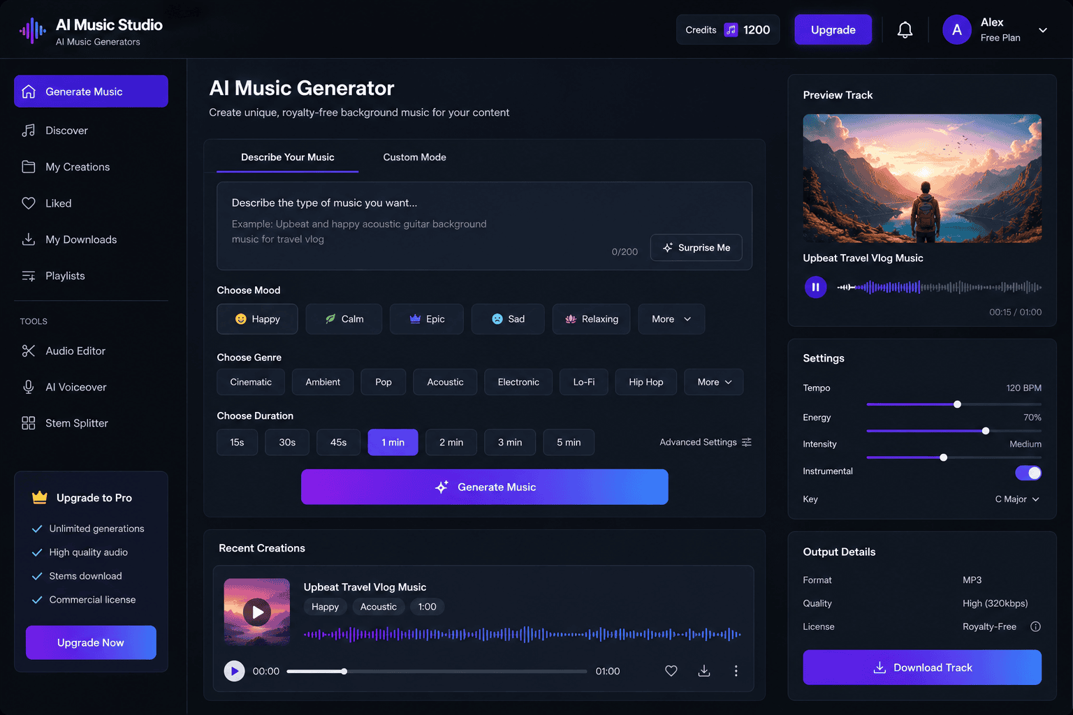 Best Free AI Music Generators for Copyright-Free Background Music
