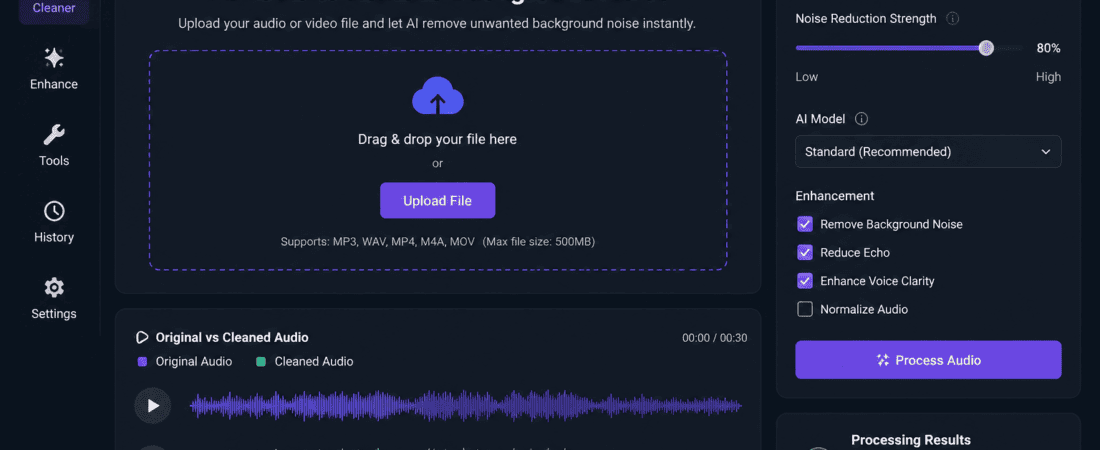 10 best free AI tools to remove background noise from video audio (2026 Guide)