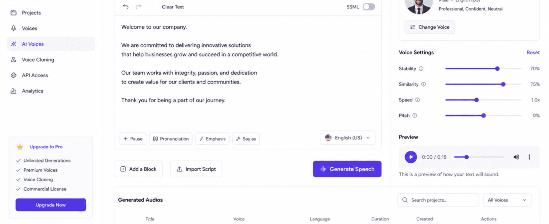 Free AI Tools to Generate Text-to-Speech Corporate Voices (2026 Guide)