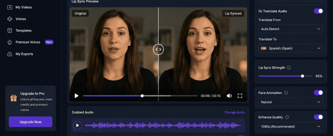 Best Free AI Video Lip Sync Tools for Dubbed Content (2026 Guide)