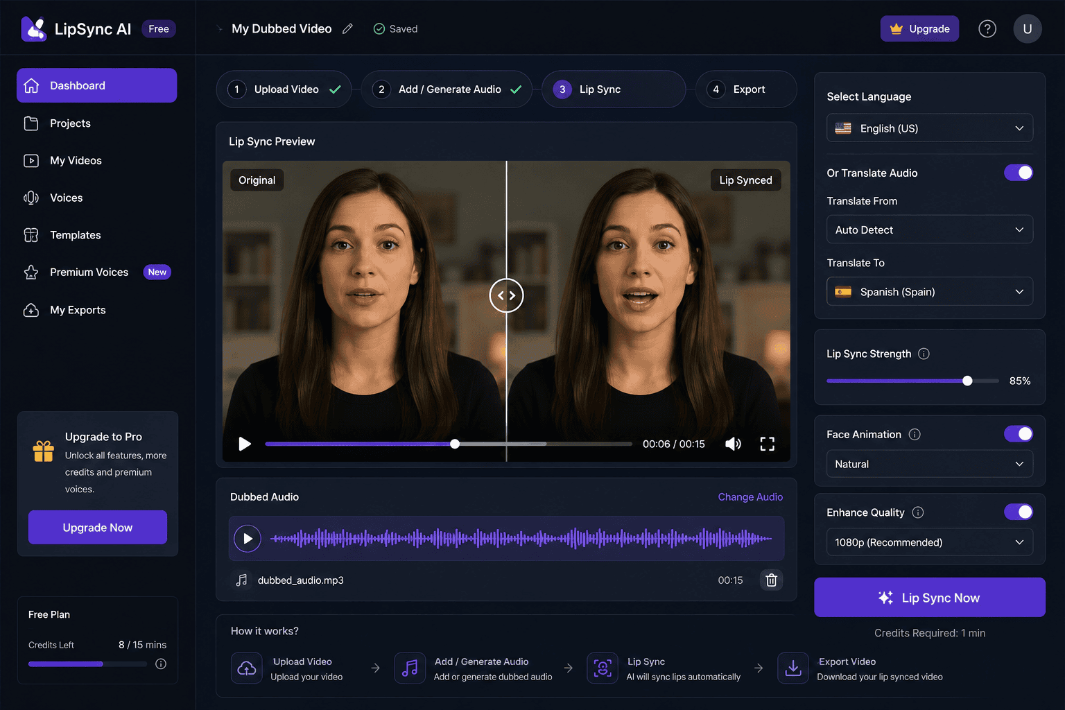 Best Free AI Video Lip Sync Tools for Dubbed Content (2026 Guide)