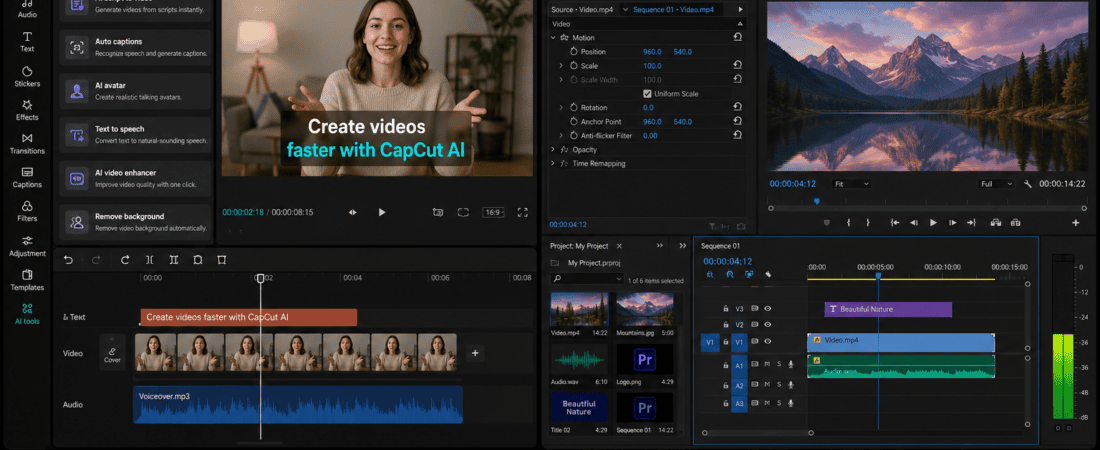 CapCut AI vs Adobe Premiere Pro: Best Video Editor for Beginners