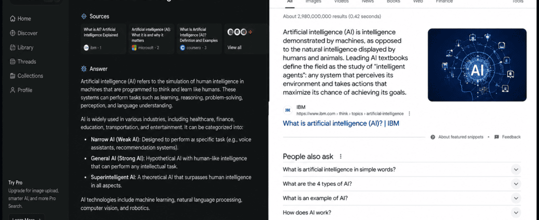 Perplexity AI vs Google Search: Which Is Faster for Content Research?