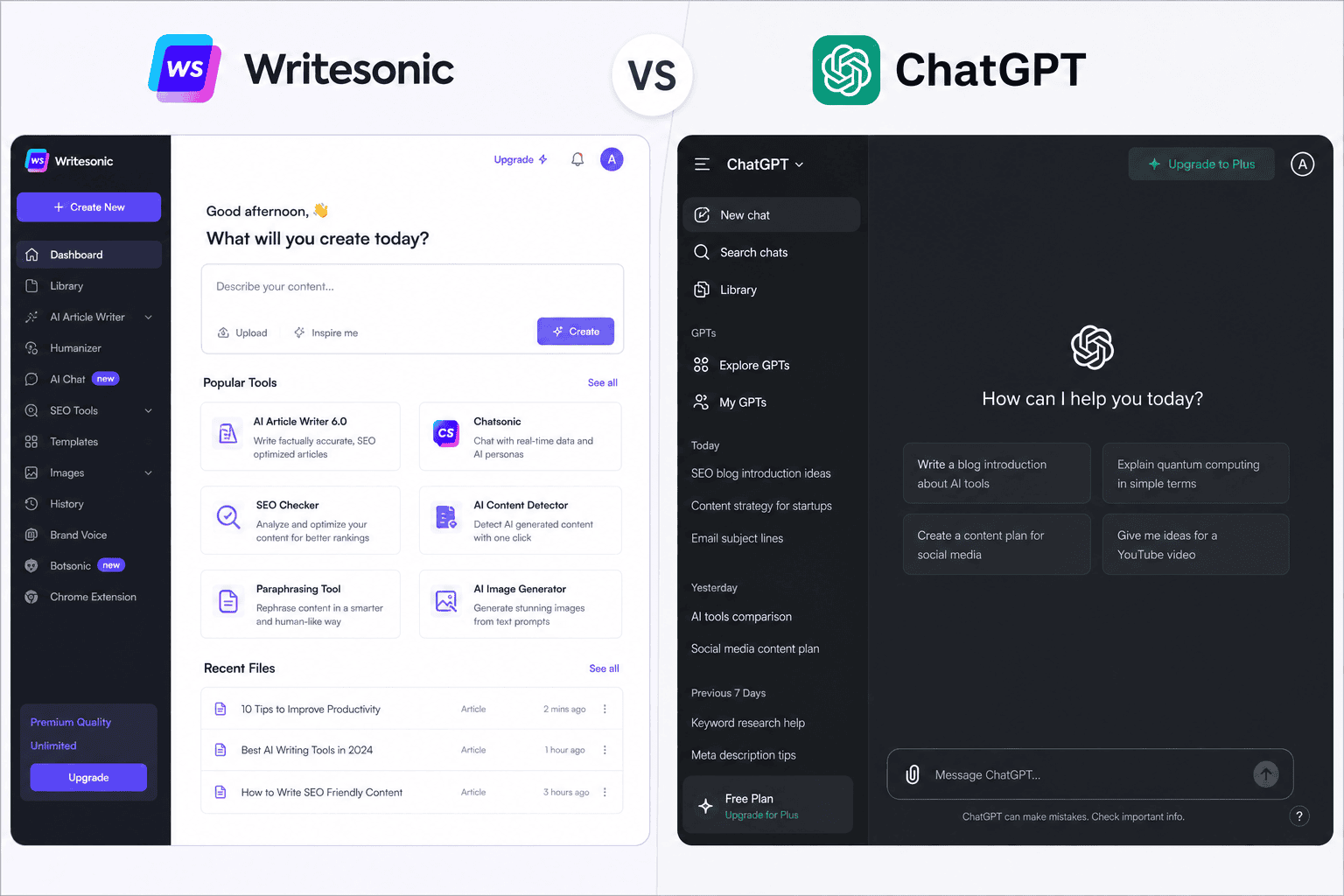 Writesonic vs ChatGPT for Writing SEO Optimized Blog Introductions: Which AI Tool Creates Better Hooks?
