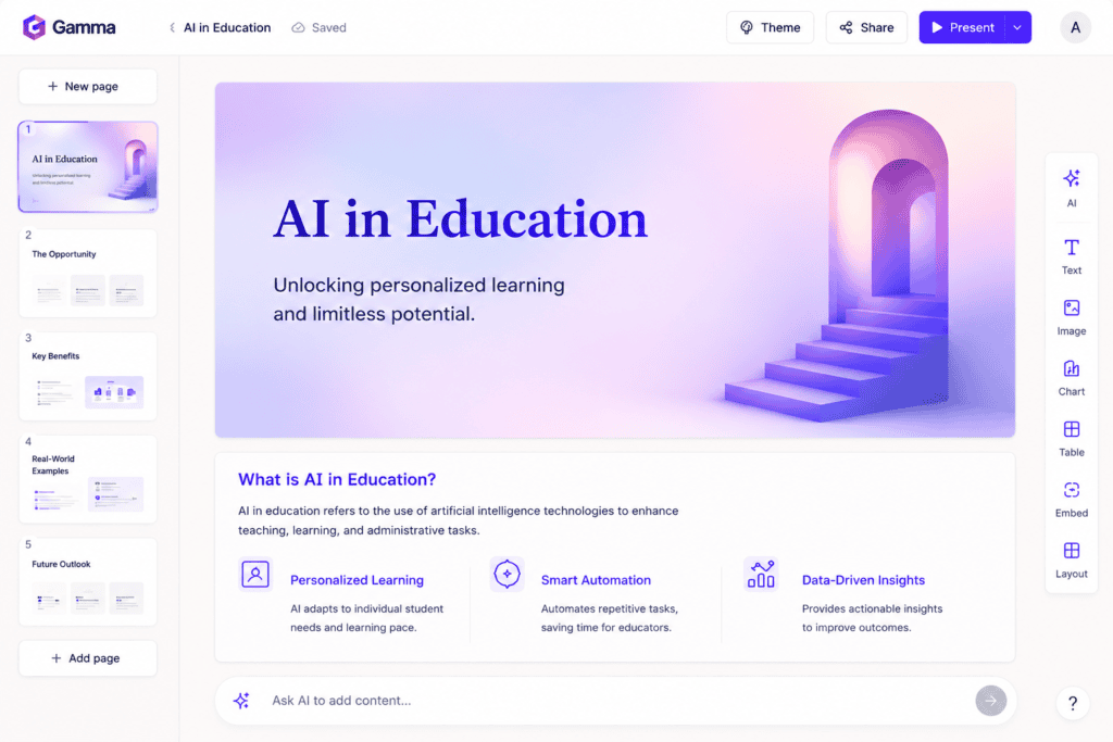 Free AI Presentation Tool for Students