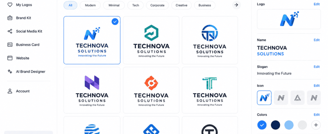 Free AI Tools to Design Professional Logos for Brands