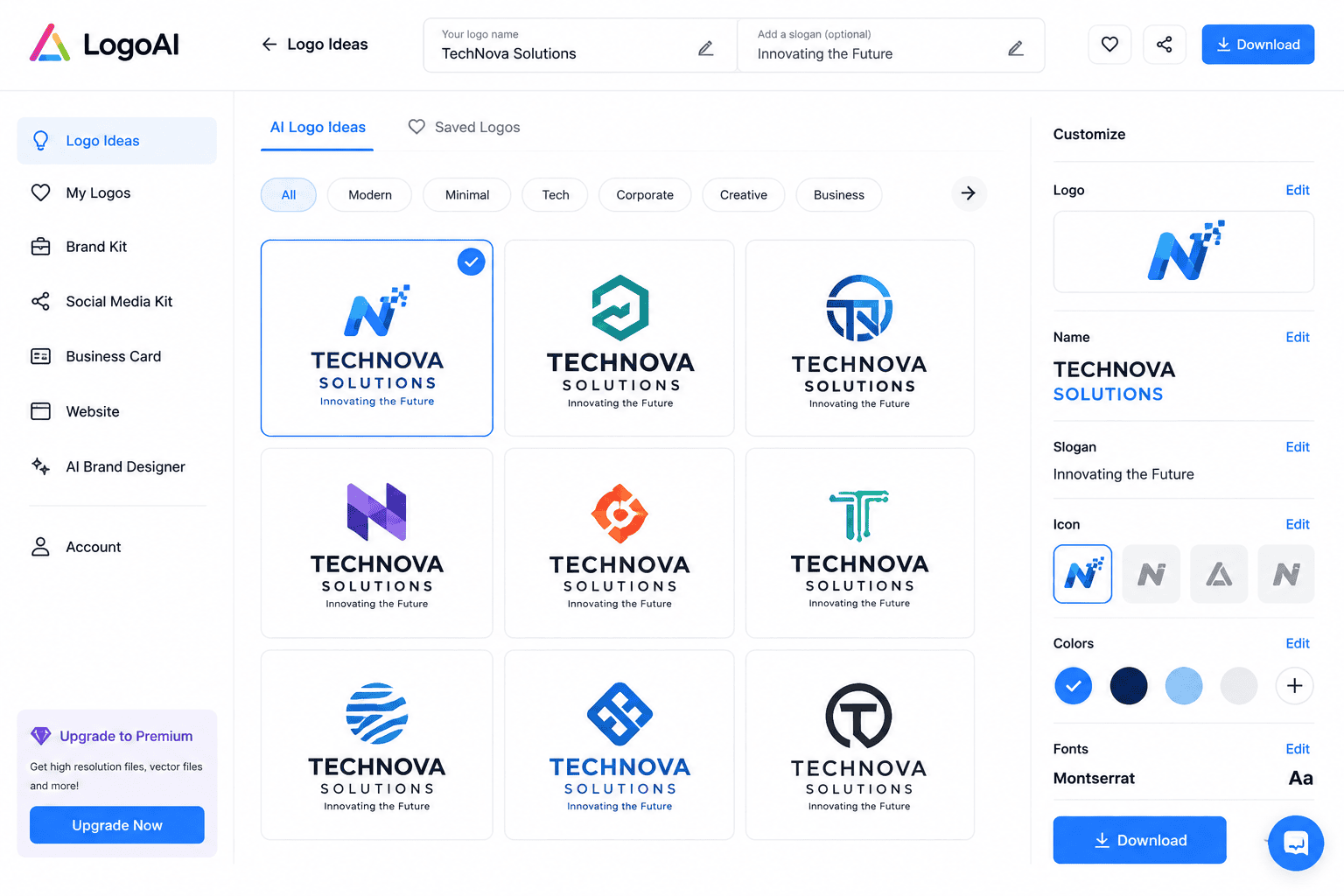 Free AI Tools to Design Professional Logos for Brands
