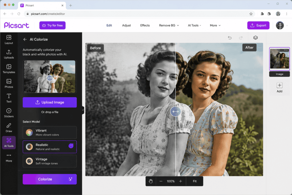 AI Tools to Colorize Old Black and White Photos Automatically